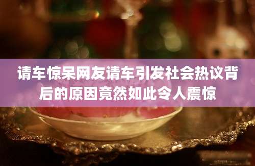 请车惊呆网友请车引发社会热议背后的原因竟然如此令人震惊