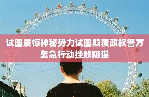 试图震惊神秘势力试图颠覆政权警方紧急行动挫败阴谋