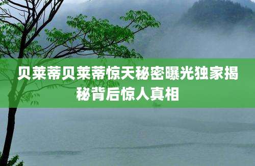 贝莱蒂贝莱蒂惊天秘密曝光独家揭秘背后惊人真相