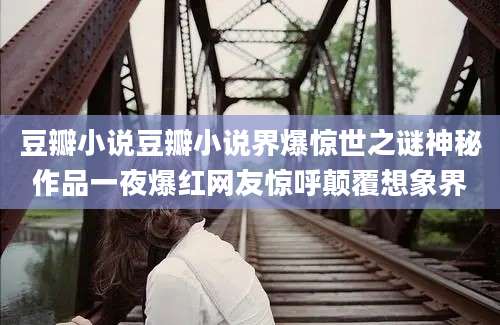豆瓣小说豆瓣小说界爆惊世之谜神秘作品一夜爆红网友惊呼颠覆想象界