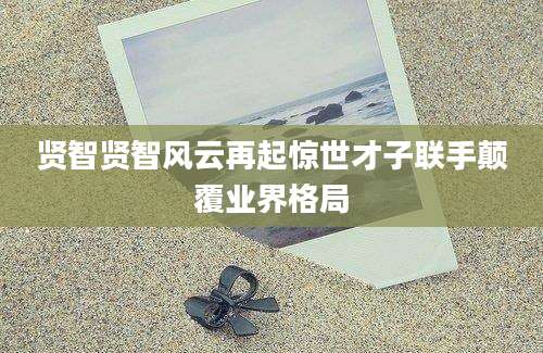 贤智贤智风云再起惊世才子联手颠覆业界格局