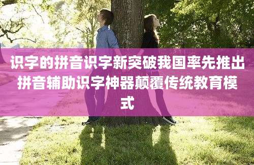 识字的拼音识字新突破我国率先推出拼音辅助识字神器颠覆传统教育模式