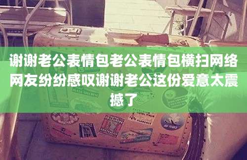 谢谢老公表情包老公表情包横扫网络网友纷纷感叹谢谢老公这份爱意太震撼了