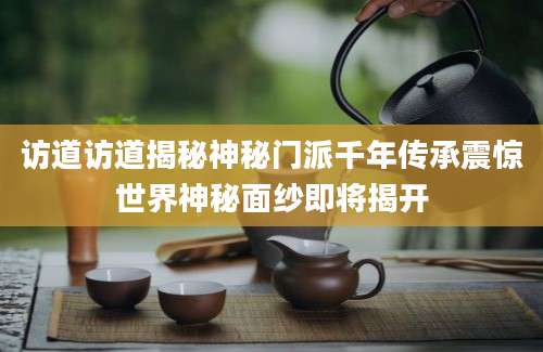 访道访道揭秘神秘门派千年传承震惊世界神秘面纱即将揭开