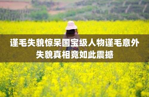 谨毛失貌惊呆国宝级人物谨毛意外失貌真相竟如此震撼