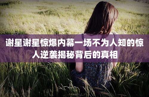 谢星谢星惊爆内幕一场不为人知的惊人逆袭揭秘背后的真相