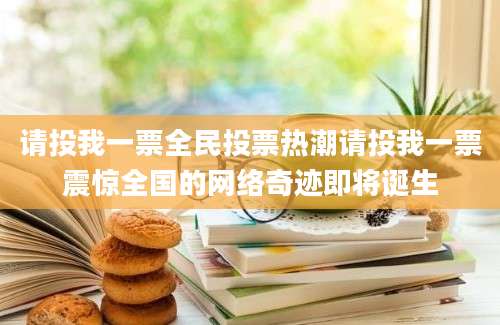 请投我一票全民投票热潮请投我一票震惊全国的网络奇迹即将诞生