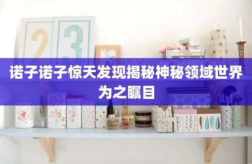 诺子诺子惊天发现揭秘神秘领域世界为之瞩目