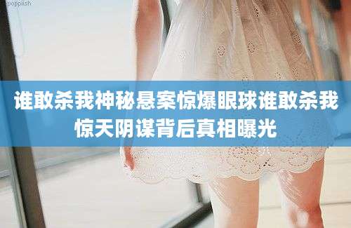 谁敢杀我神秘悬案惊爆眼球谁敢杀我惊天阴谋背后真相曝光