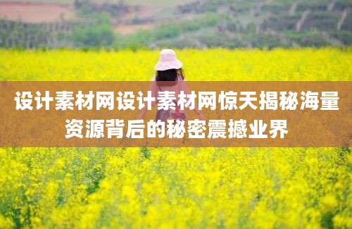 设计素材网设计素材网惊天揭秘海量资源背后的秘密震撼业界