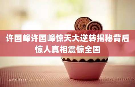 许国峰许国峰惊天大逆转揭秘背后惊人真相震惊全国