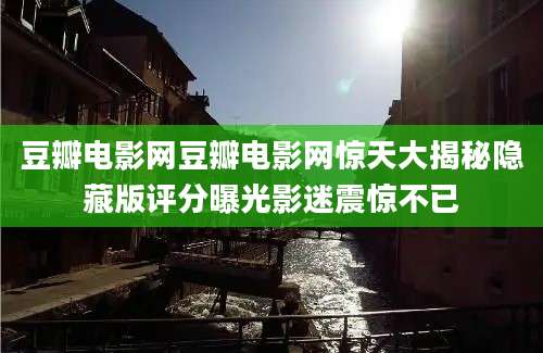 豆瓣电影网豆瓣电影网惊天大揭秘隐藏版评分曝光影迷震惊不已