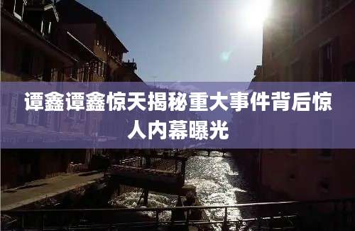 谭鑫谭鑫惊天揭秘重大事件背后惊人内幕曝光