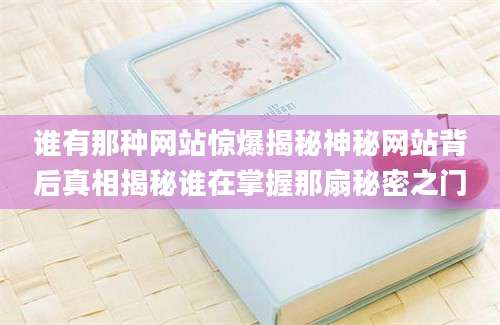 谁有那种网站惊爆揭秘神秘网站背后真相揭秘谁在掌握那扇秘密之门