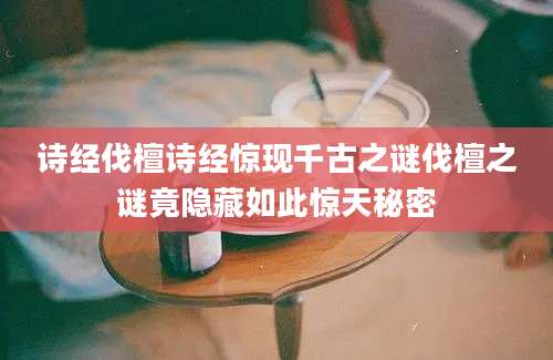 诗经伐檀诗经惊现千古之谜伐檀之谜竟隐藏如此惊天秘密