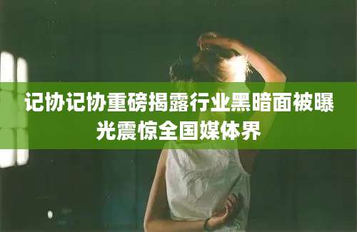记协记协重磅揭露行业黑暗面被曝光震惊全国媒体界